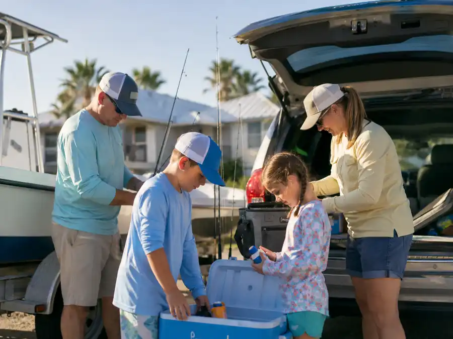 Preparing for a Family Fishing Day on the Florida Gulf Coast